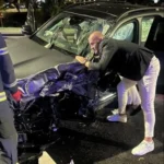 jajce-online_Darko Lazić i Katarina doživjeli tešku saobraćajnu nesreću: Auto smrskano, izvlačili ih vatrogasci