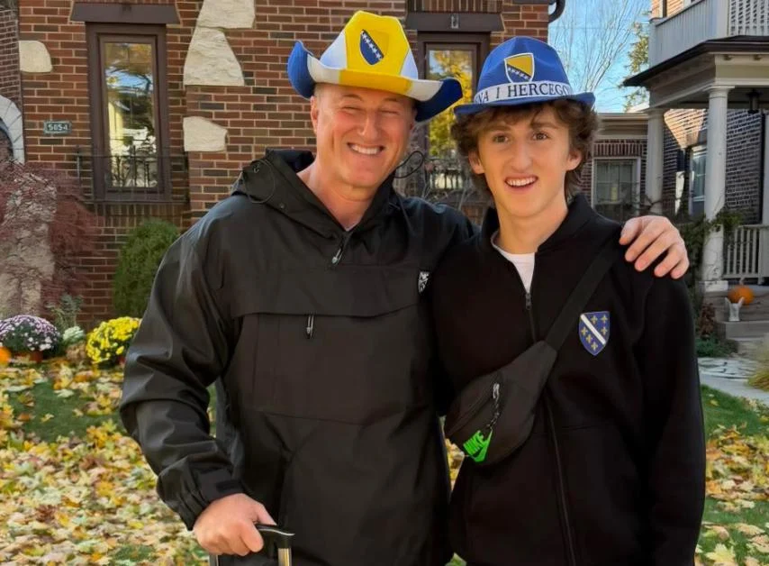 jajce-online_Bosanci iz cijelog svijeta dolaze u Beč: Mirsad Čausević iz Čikaga za 18 rođendan doveo sina da bodri Zmajeve