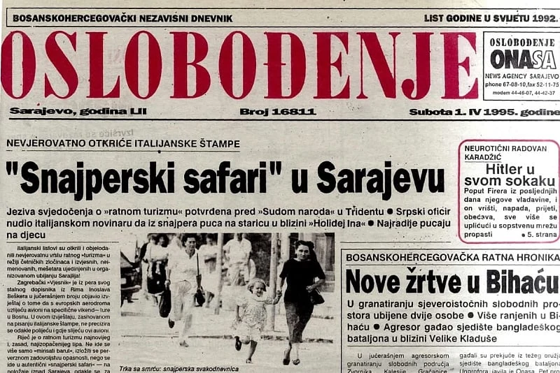 jajce-online_Domaći i strani mediji su još 1995. pisali o “Sarajevo Safariju”: Na Palama italijanskom novinaru nuđeno da puca